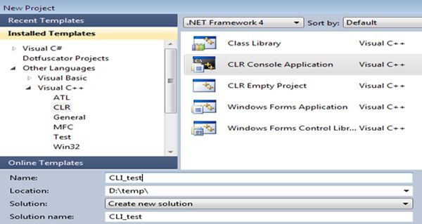 clr console application
